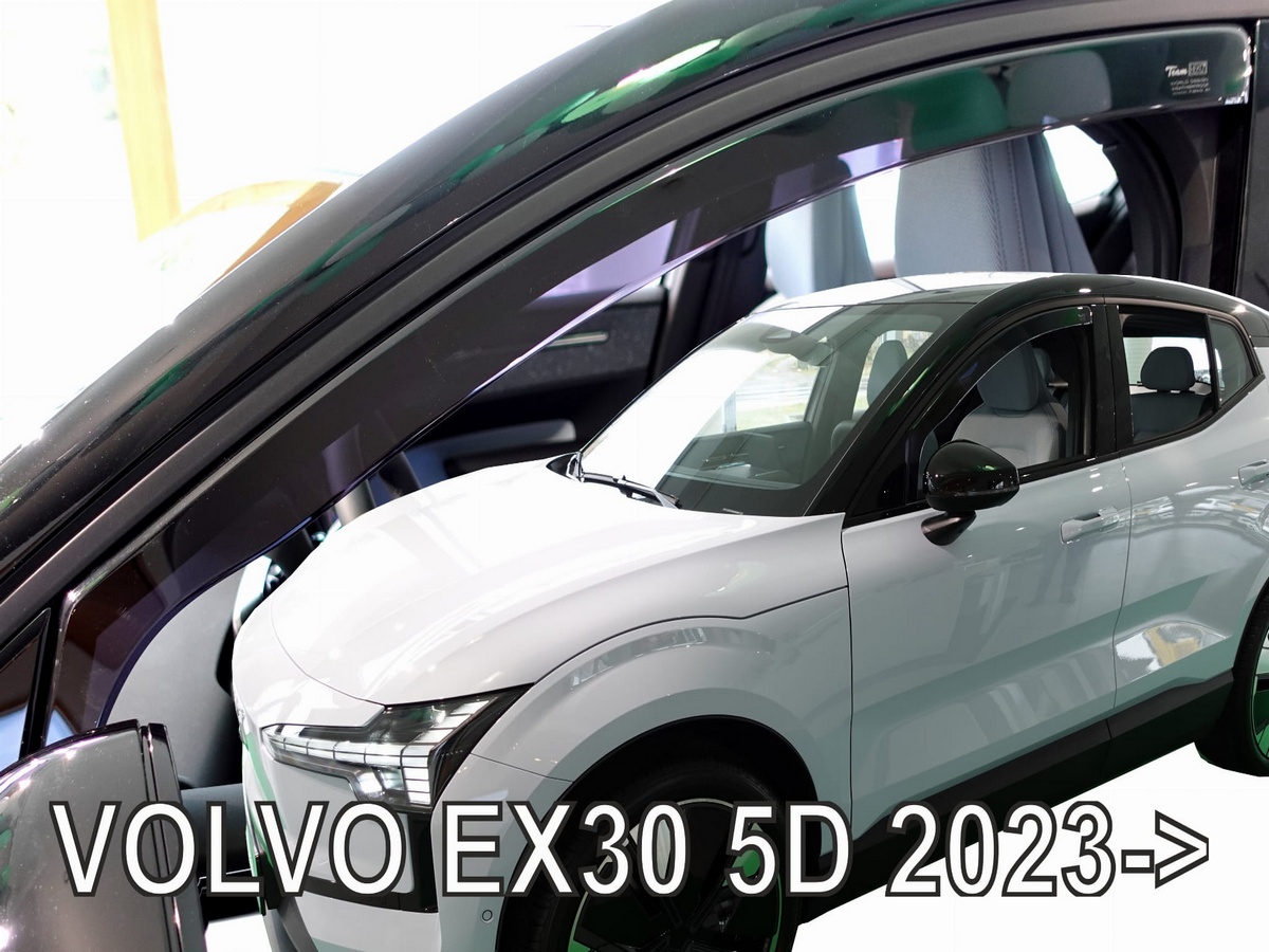 Větrné clony - ofuky oken (deflektory, plexi), Volvo EX30, 2023- , přední