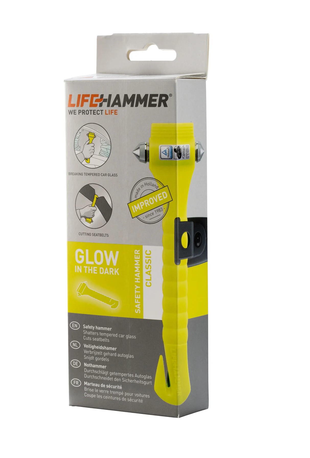 Bezpečností kladívko do auta - LifeHammer žluté