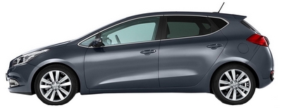Protisluneční clona, Kia Ceed II, 2012-2018, Hatchback