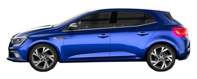 Protisluneční clona, Renault Megane IV, 2016- , Hatchback
