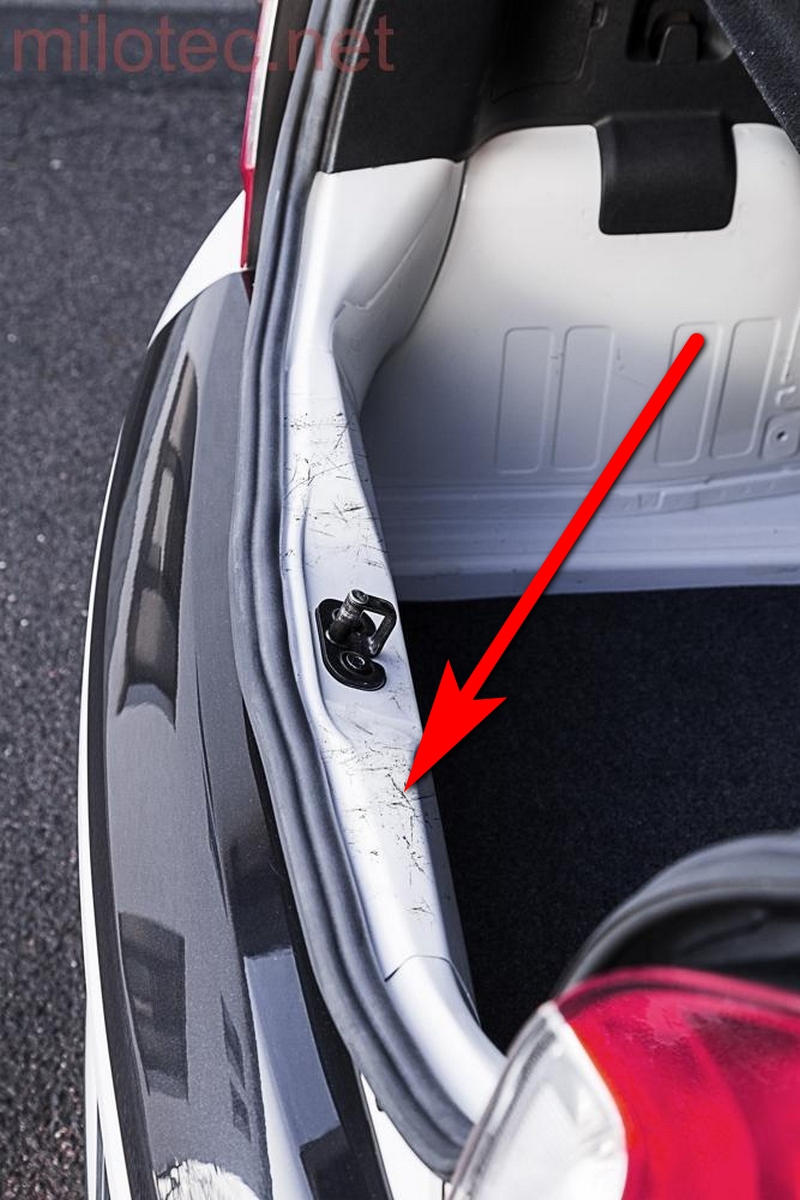 Překryt vnitřní hrany zavazadlového prostoru, Škoda Citigo 2012- ,