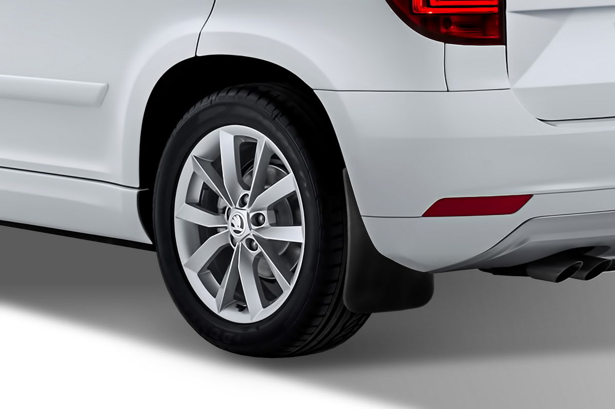 Zástěrky, lapače nečistot, Škoda Yeti Outdoor, 2014-2017, Facelift, zadní