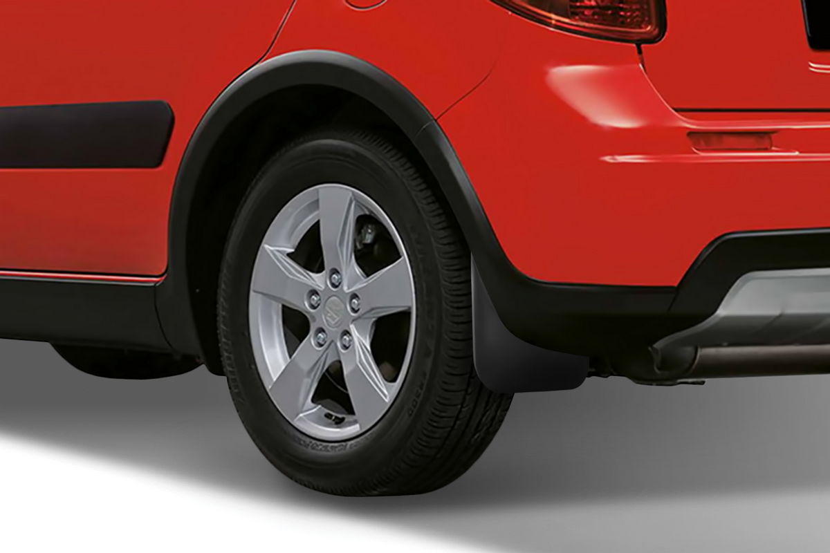 Zástěrky, lapače nečistot, Suzuki SX4 I, 2006-2014, zadní, s lemy blatníků