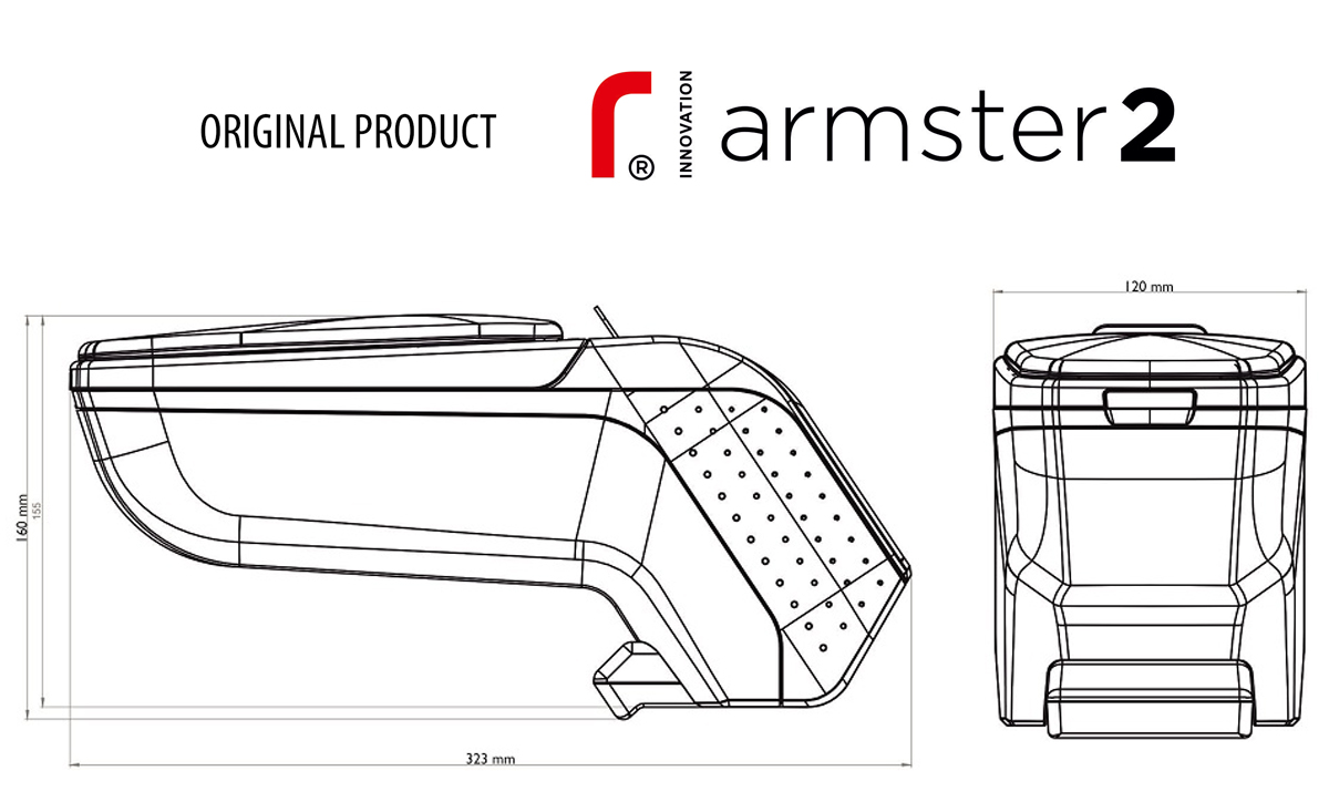 Loketní opěrka - područka ARMSTER 2, Citroen C3 Aircross III, 2017-2021