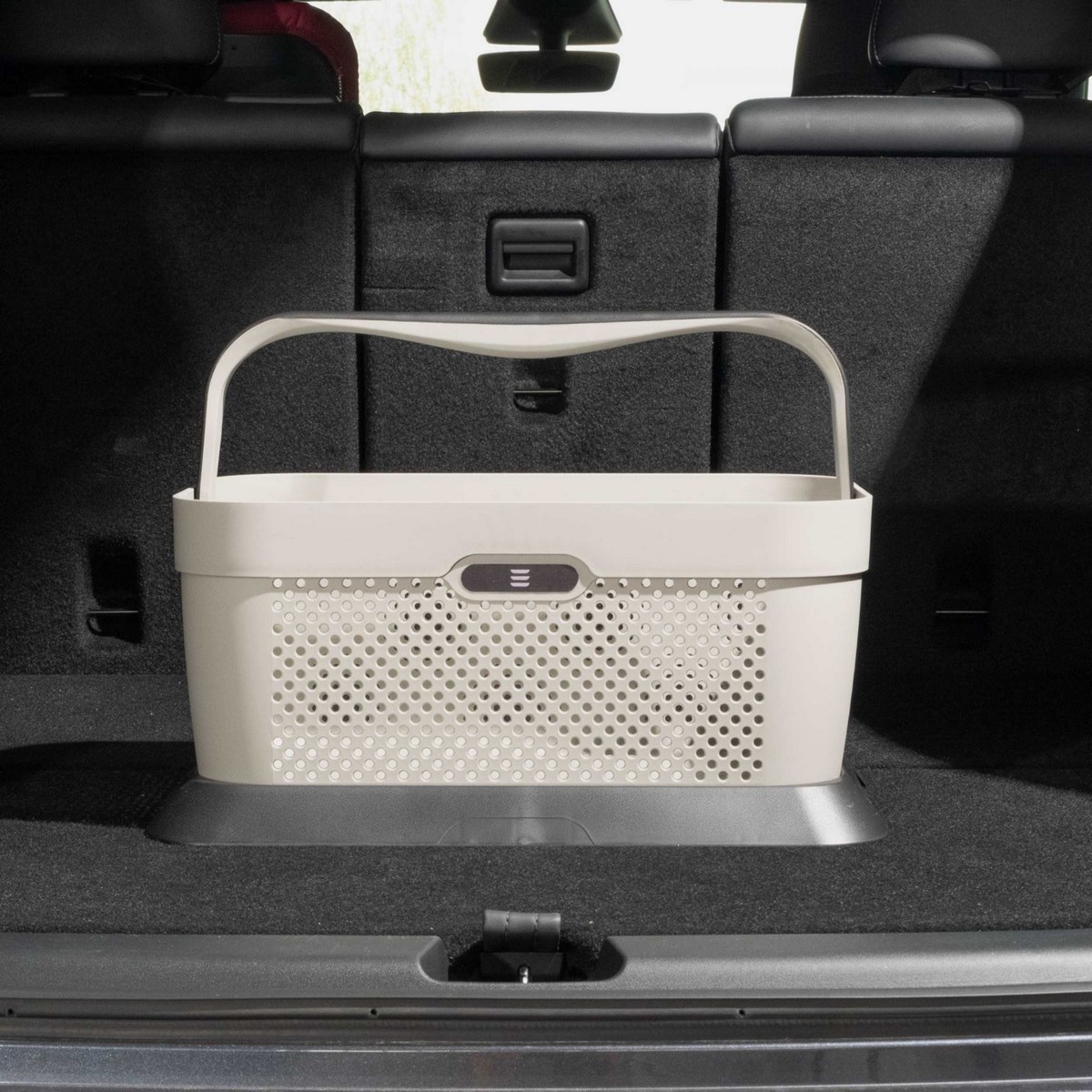 Luxusní nákupní košík do auta, Rati Basket, White - Designed for Tesla