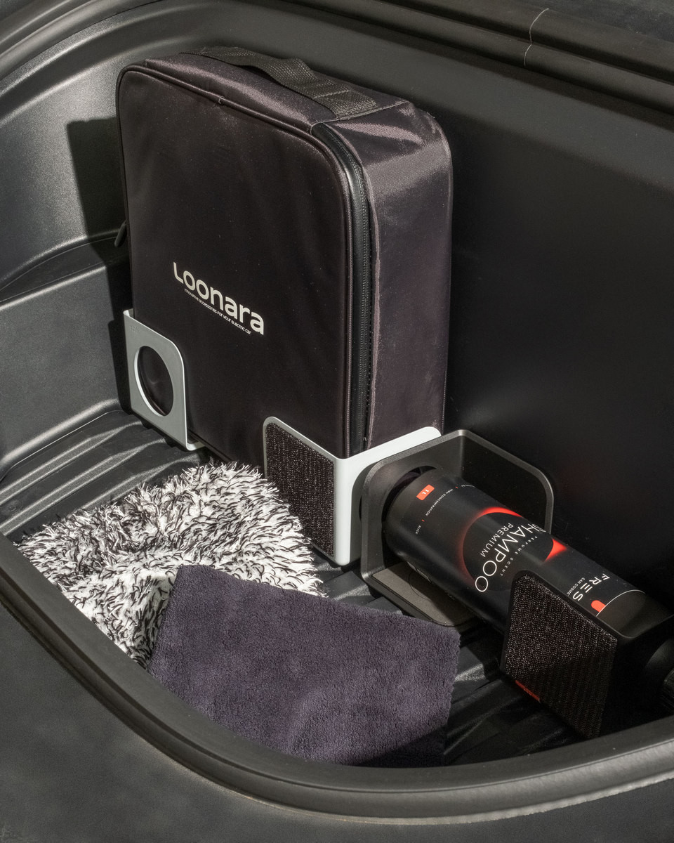 Organizér, zarážky do kufru auta, Rati NOOK - Designed for Tesla