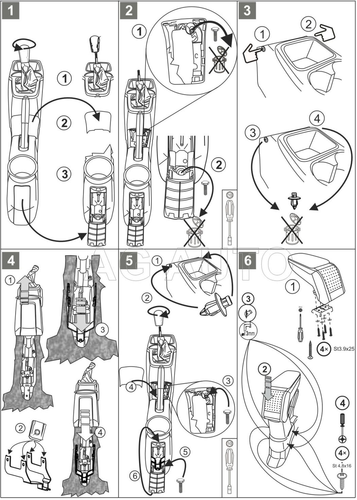 Loketní opěrka - područka STANDARD, Mitsubishi Space Star, 2013- ,