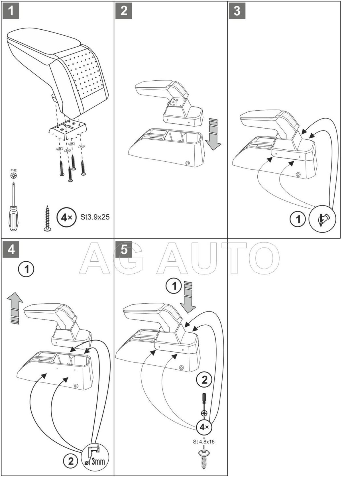 Loketní opěrka - područka Standard, Suzuki Jimny IV, 2018- , tkanina