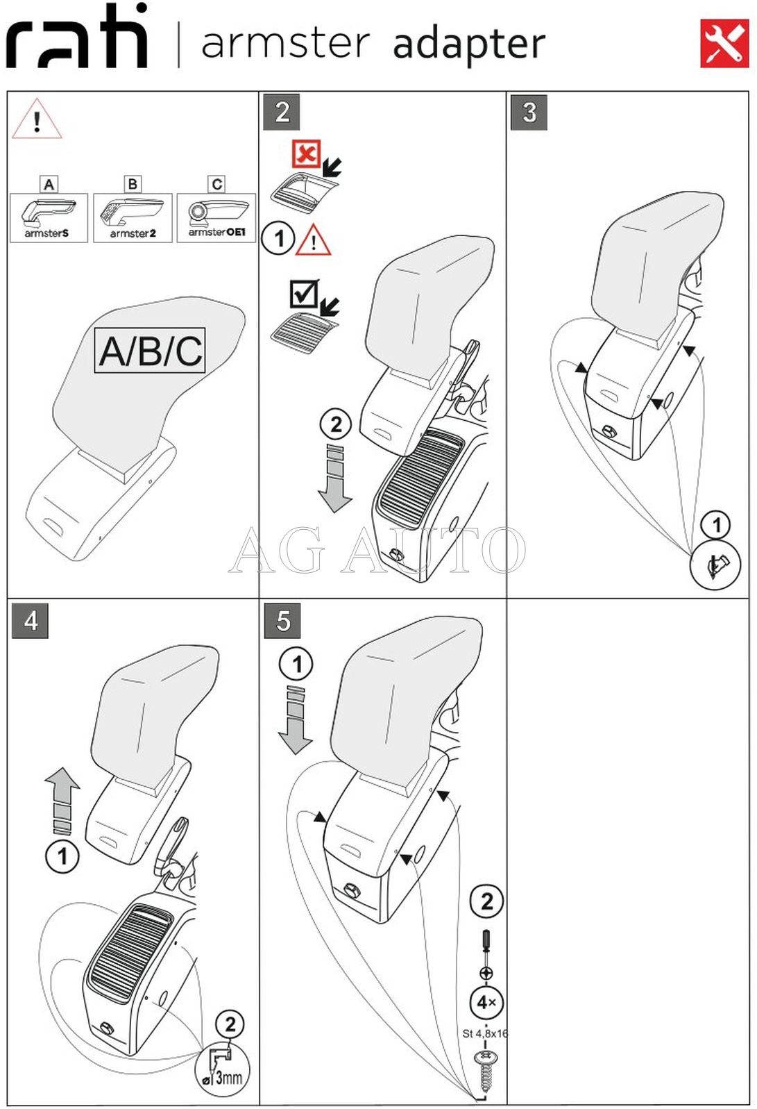 Loketní opěrka Armster 3, Opel Crossland X, 2017-2024
