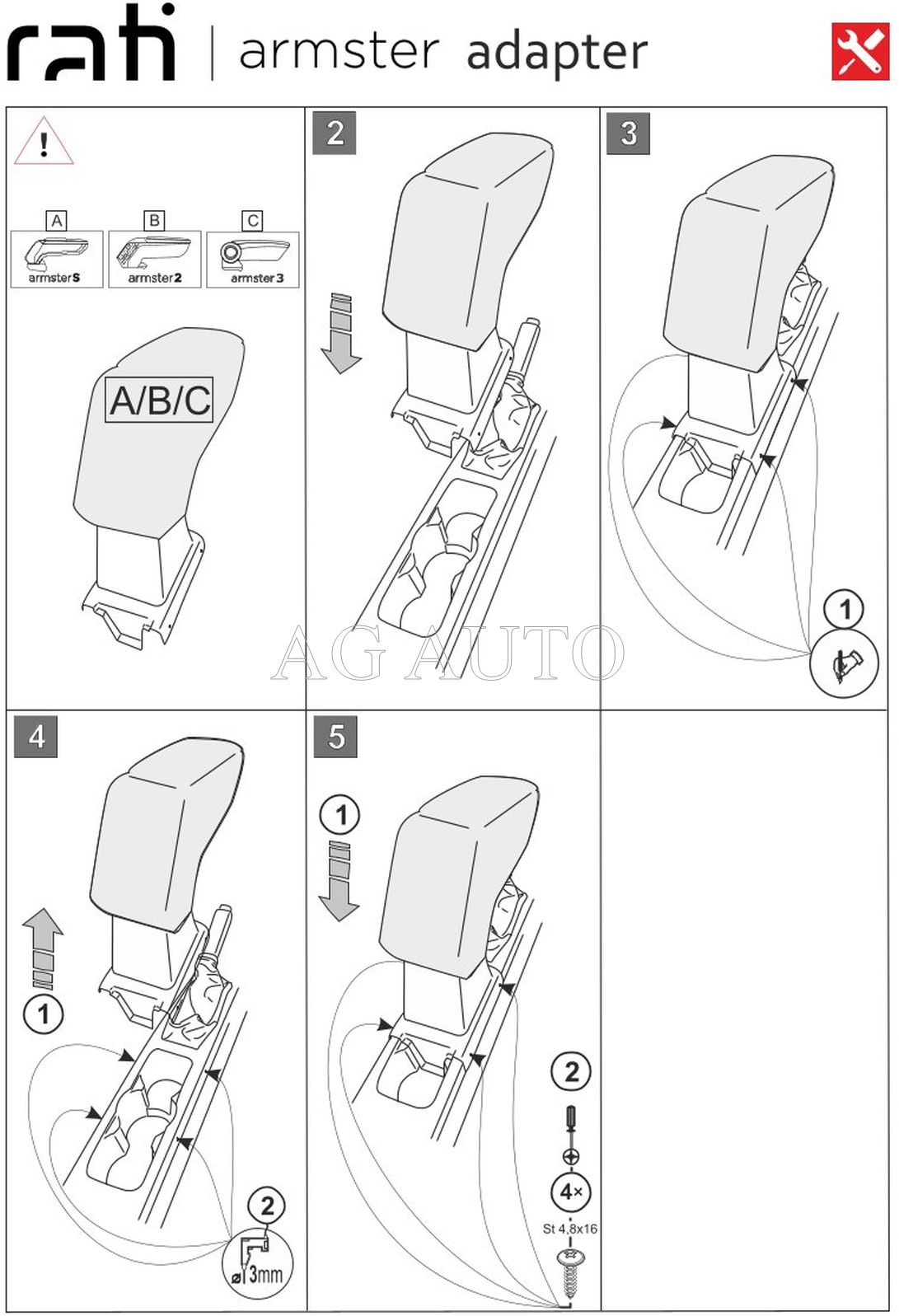 Loketní opěrka Armster 3, Opel Adam, 2013-2019