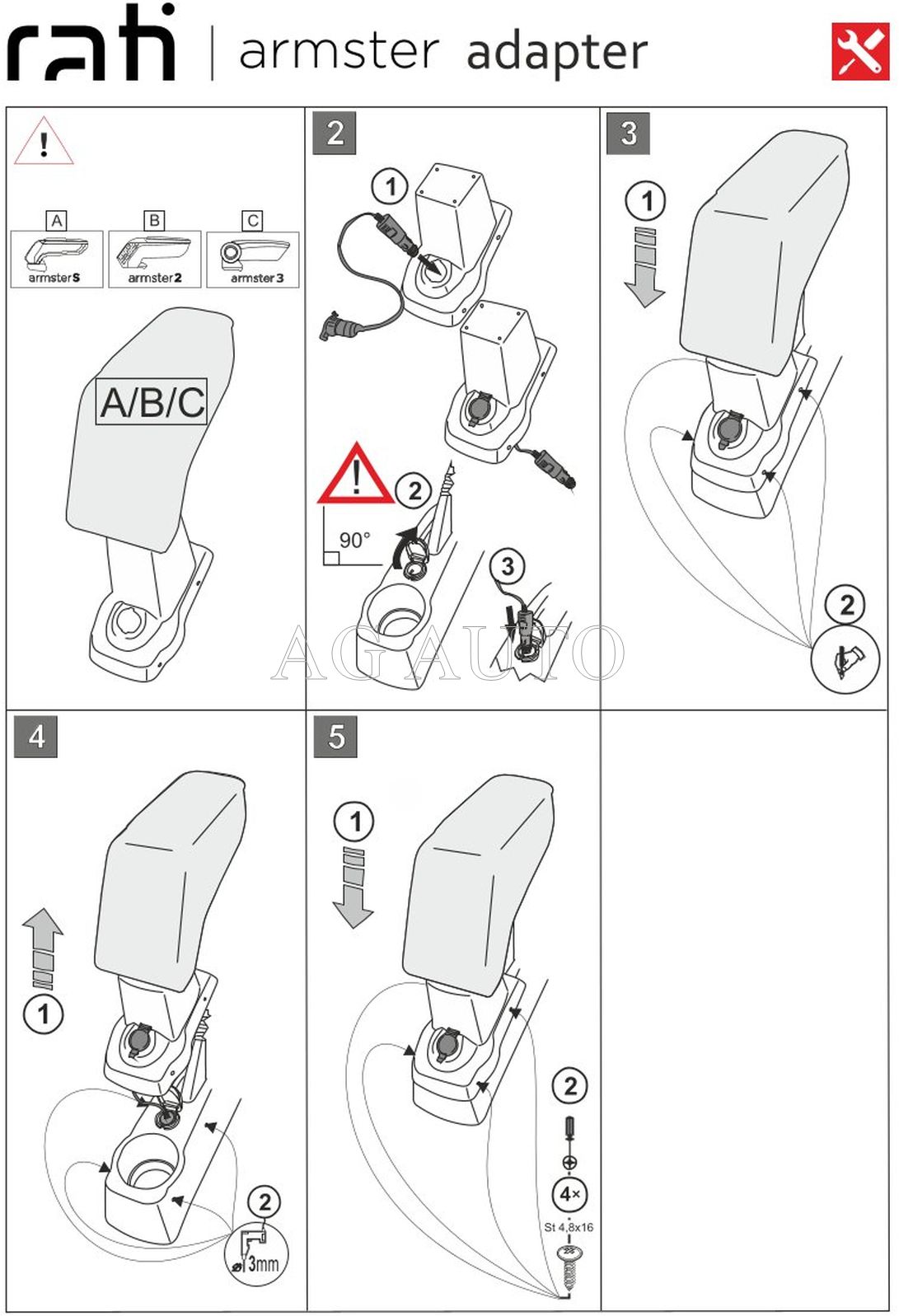 Loketní opěrka Armster 3, Dacia Logan II, 2017-2020, + 12V kabel
