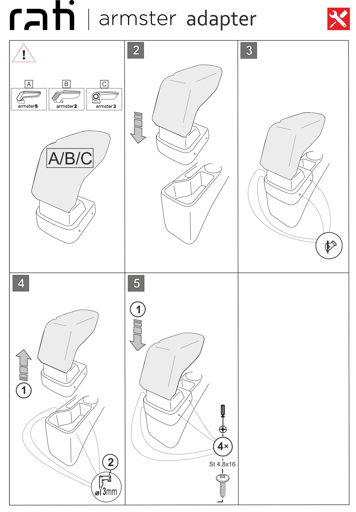 Loketní opěrka Armster 3, Hyundai i20, 2021- ,