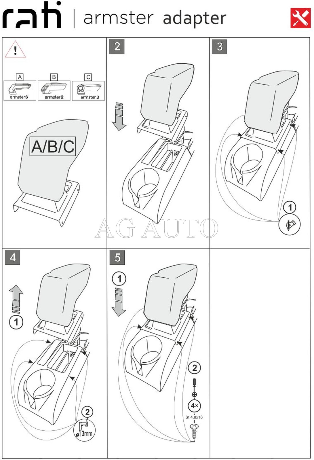 Loketní opěrka Armster 3, VW Golf VI, 2008-2012