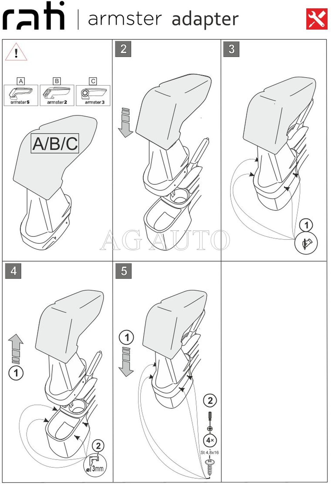 Loketní opěrka Armster 3, Toyota Yaris, 2011-2014