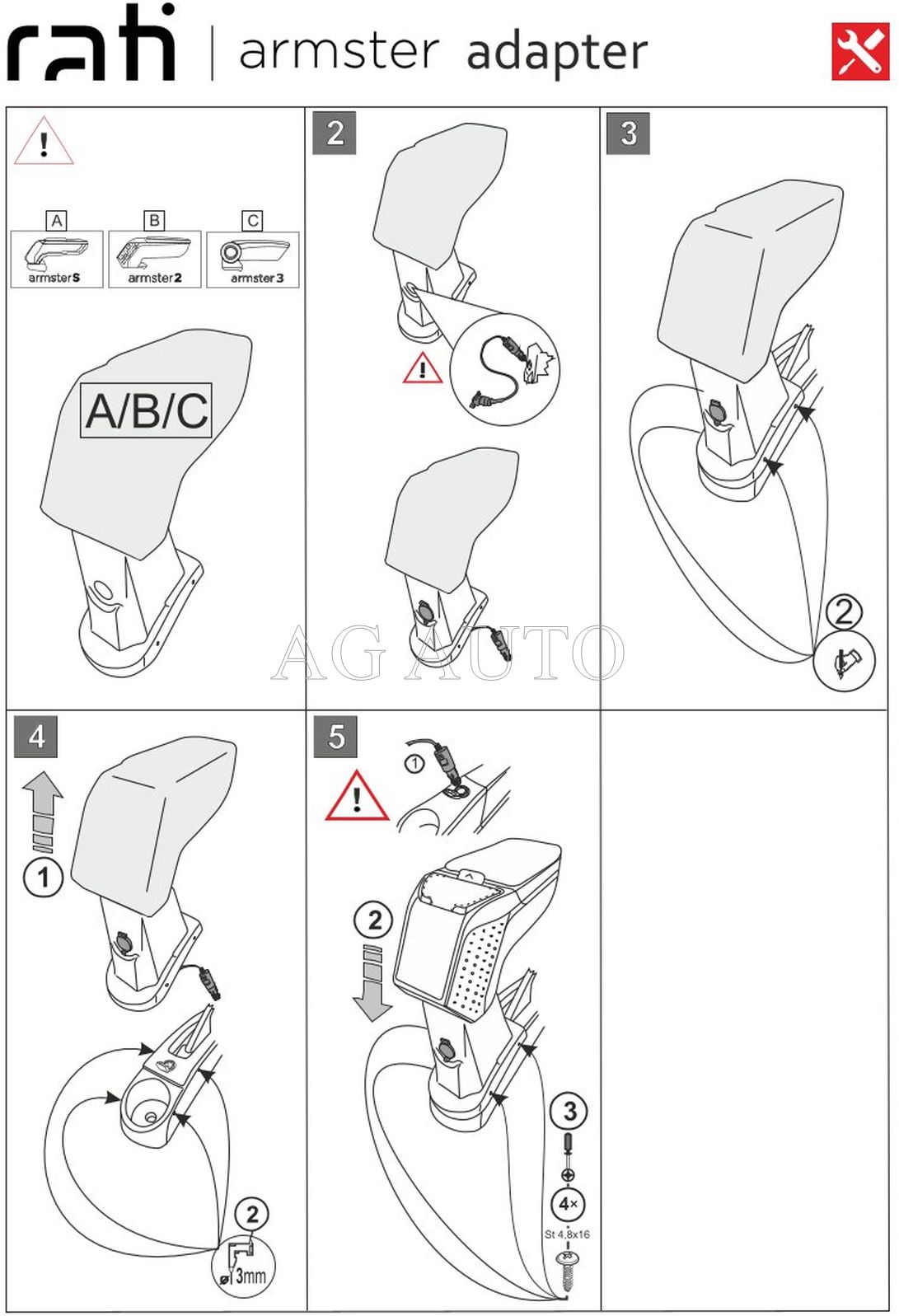 Loketní opěrka - područka STANDARD, Dacia Lodgy, 2015-2022, +12V kabel