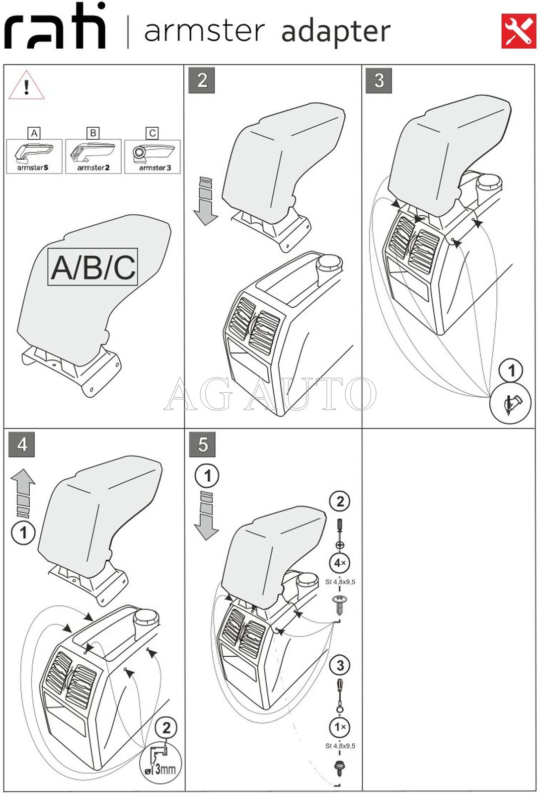 Loketní opěrka - područka Standard, Opel Zafira B, 2005-2007, tkanina