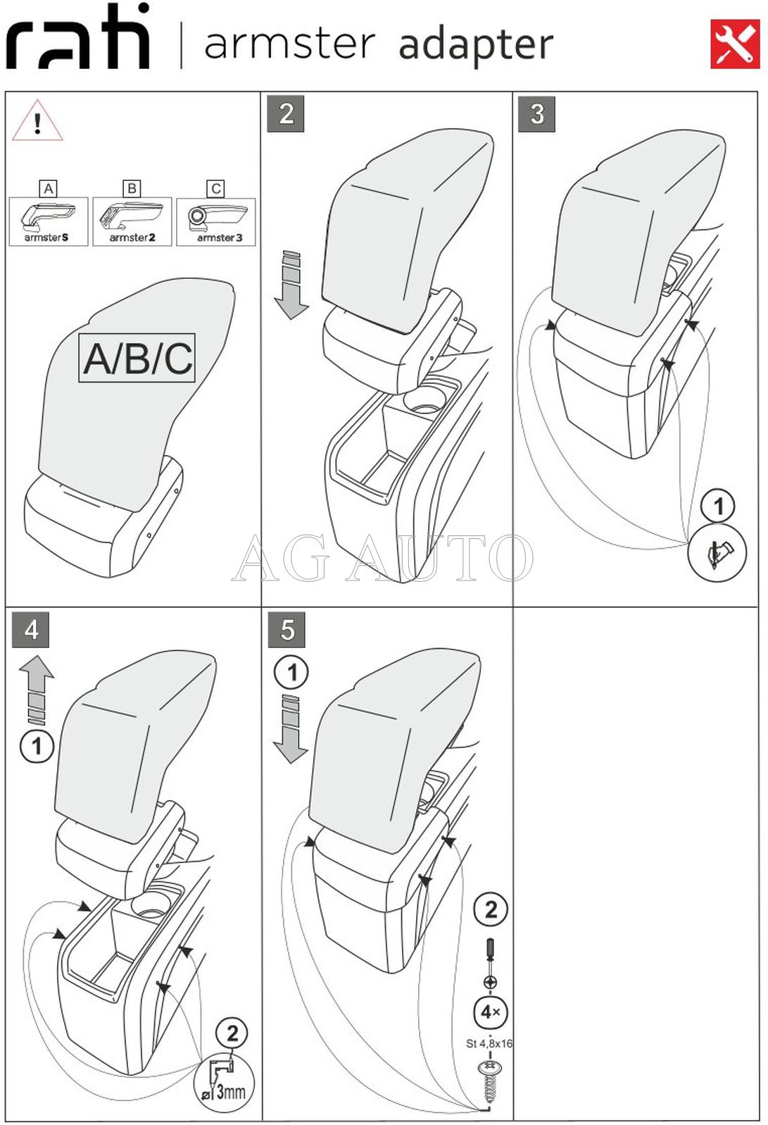 Loketní opěrka Armster 3, Peugeot 308, 2013-2021