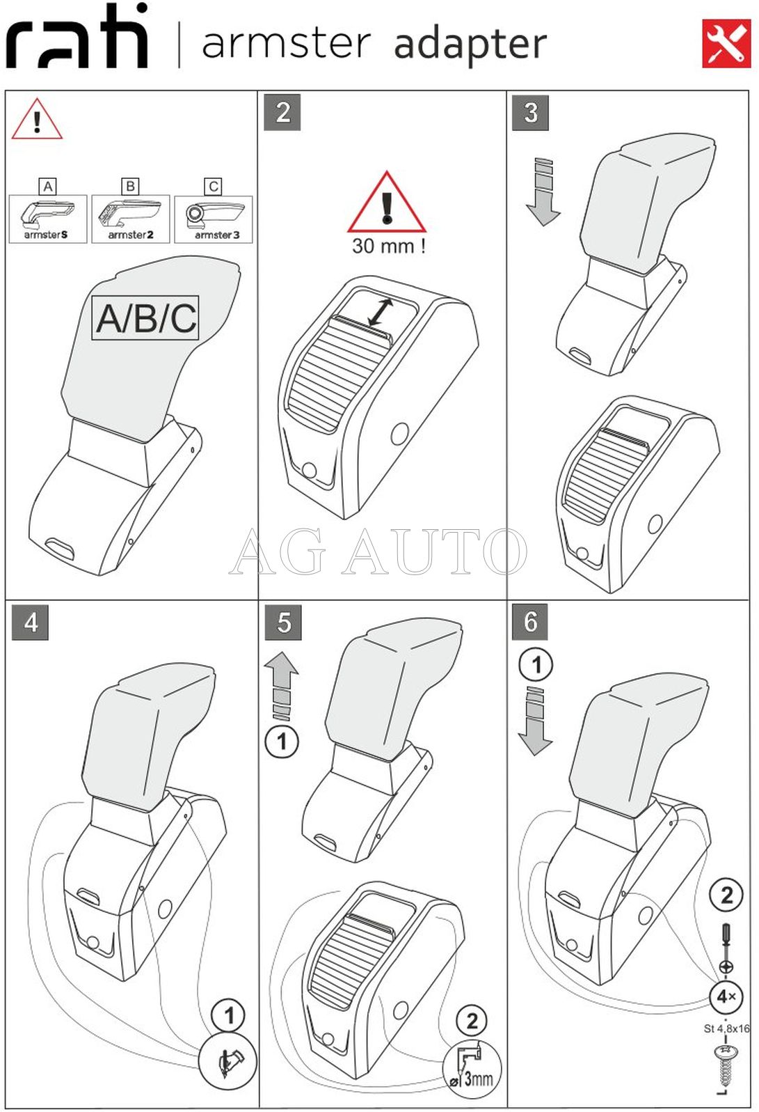 Loketní opěrka - područka Standard, Citroen C3 Aircross III, 2021- , tkanina