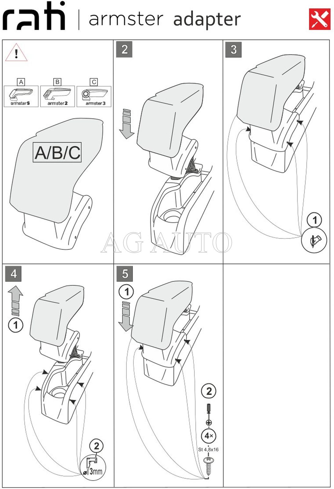 Loketní opěrka Armster 3, Renault Fluence, 2010-2020, tkanina