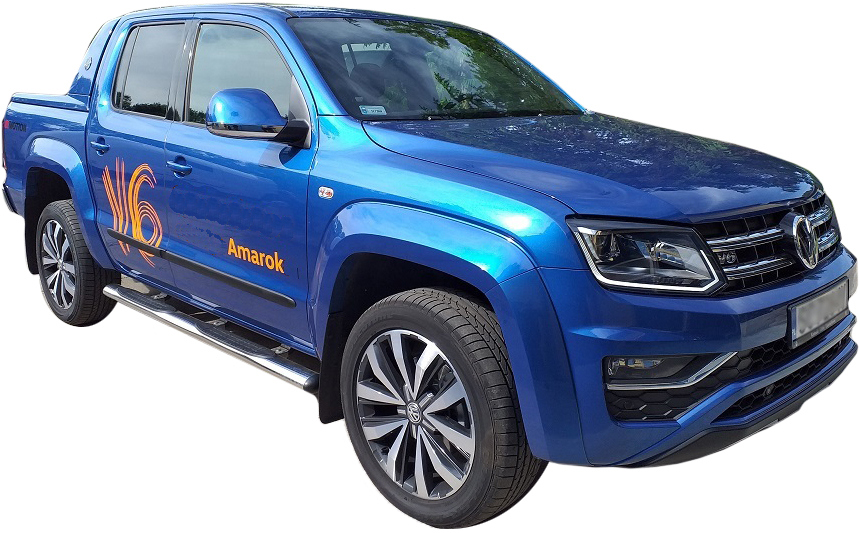 Ochranné boční lišty na dveře, VW Amarok, 2009-2022