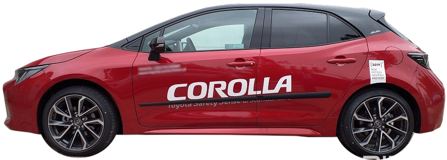 Ochranné boční lišty na dveře, Toyota Corolla XII, E21, 2018- , Hatchback