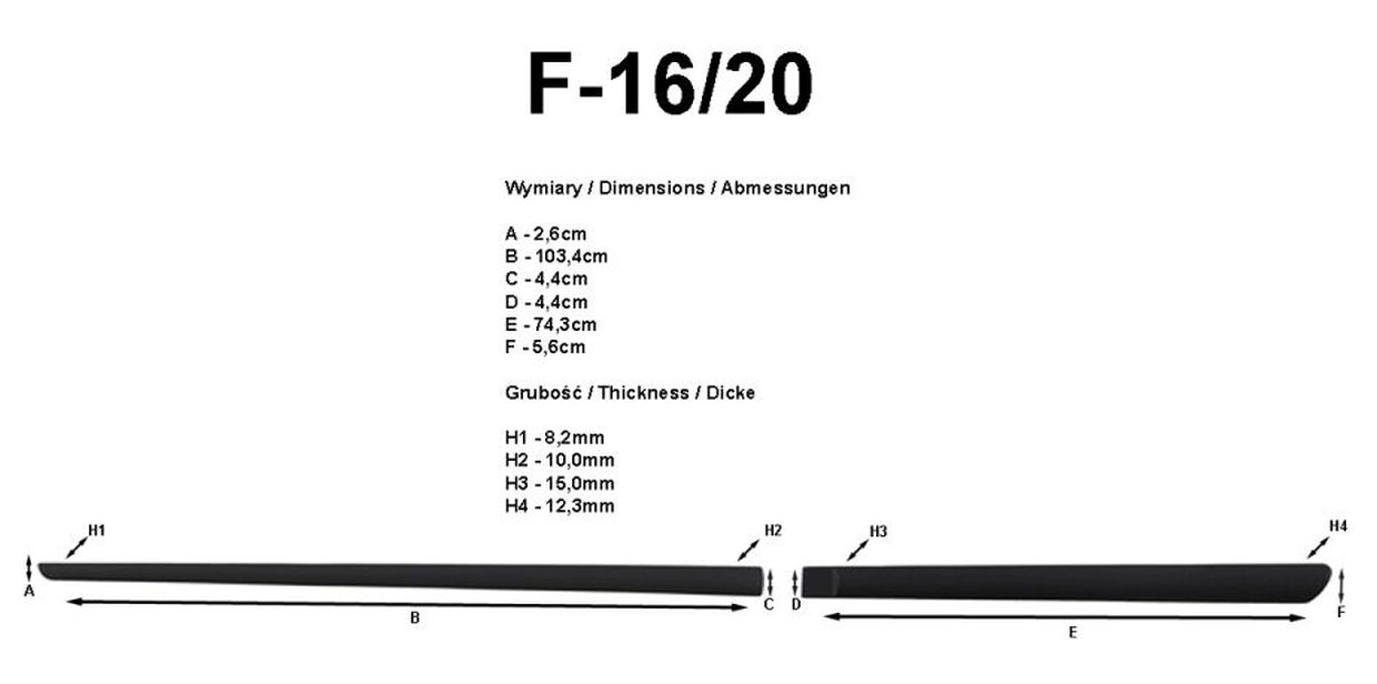 Ochranné boční lišty na dveře, Kia Optima IV, 2015-2020