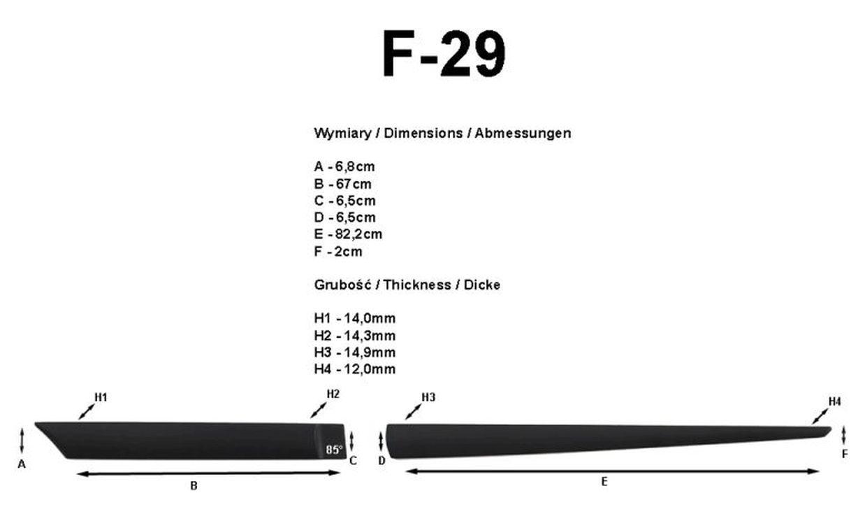 Ochranné boční lišty na dveře, Chevrolet Spark, 2009-2015