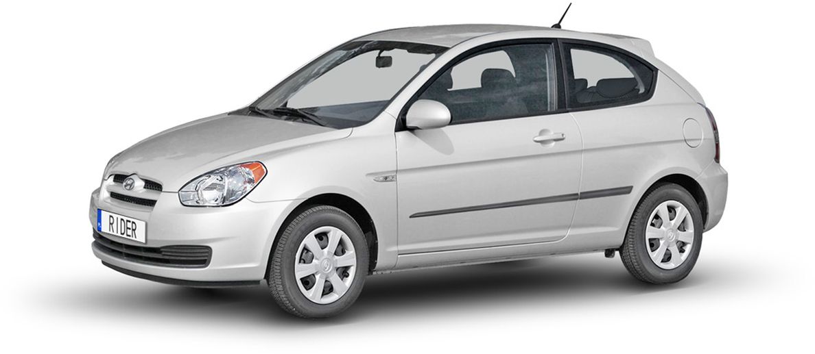 Ochranné boční lišty na dveře, Hyundai Accent III, 2006-2011, 3 dveř.