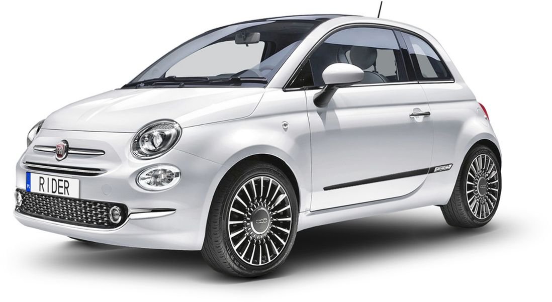 Ochranné boční lišty na dveře, Fiat 500, 2007-2014
