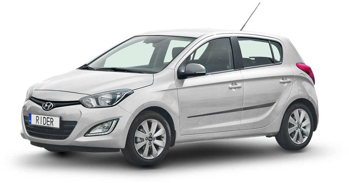 Ochranné boční lišty na dveře, Hyundai i20, 2012-2014, Facelift, 5-dveř.