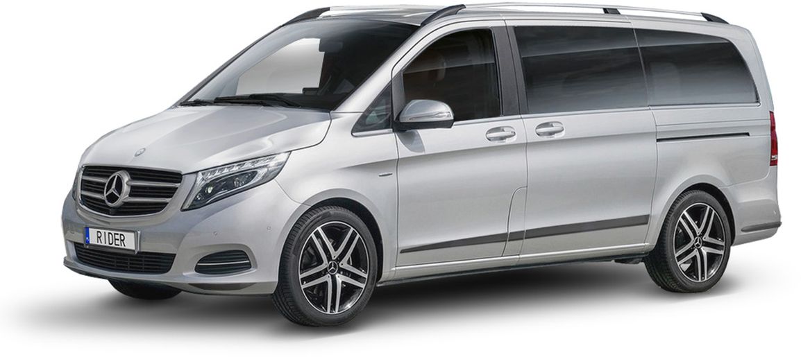 Ochranné boční lišty na dveře, Mercedes V-Klass, W447, 2014- ,