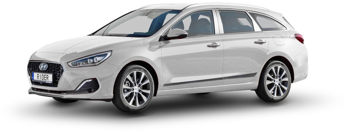 Ochranné boční lišty na dveře, Hyundai i30 III, 2017- , Combi, Hatchback