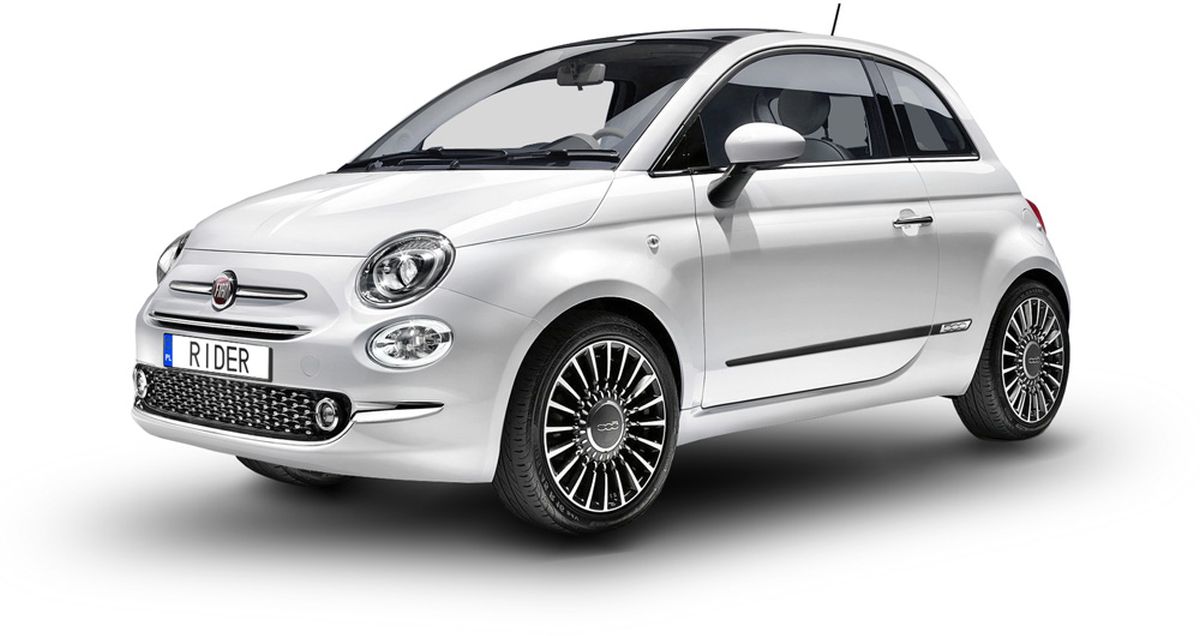 Ochranné boční lišty na dveře, Fiat 500, 2015-, HTB, Facelift