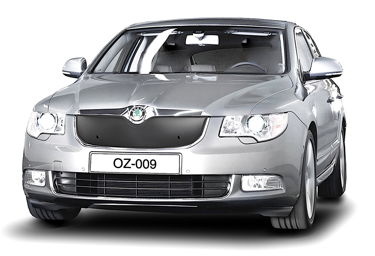 Zimní clona - kryt chladiče, Škoda Superb II, 2008-2013