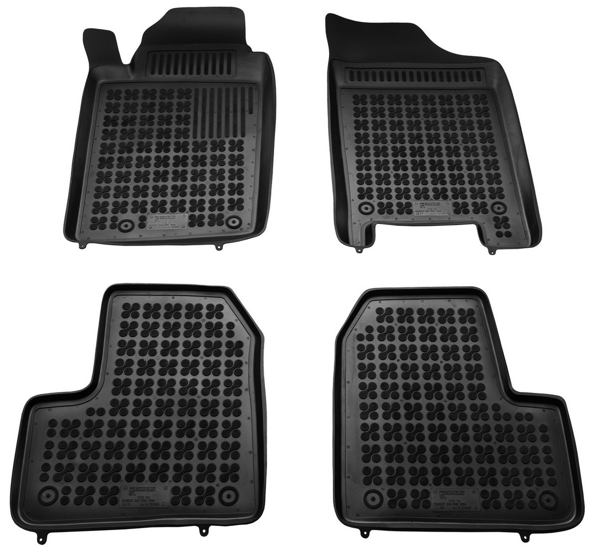 Gumové autokoberce, Peugeot 206+, 2009-2012