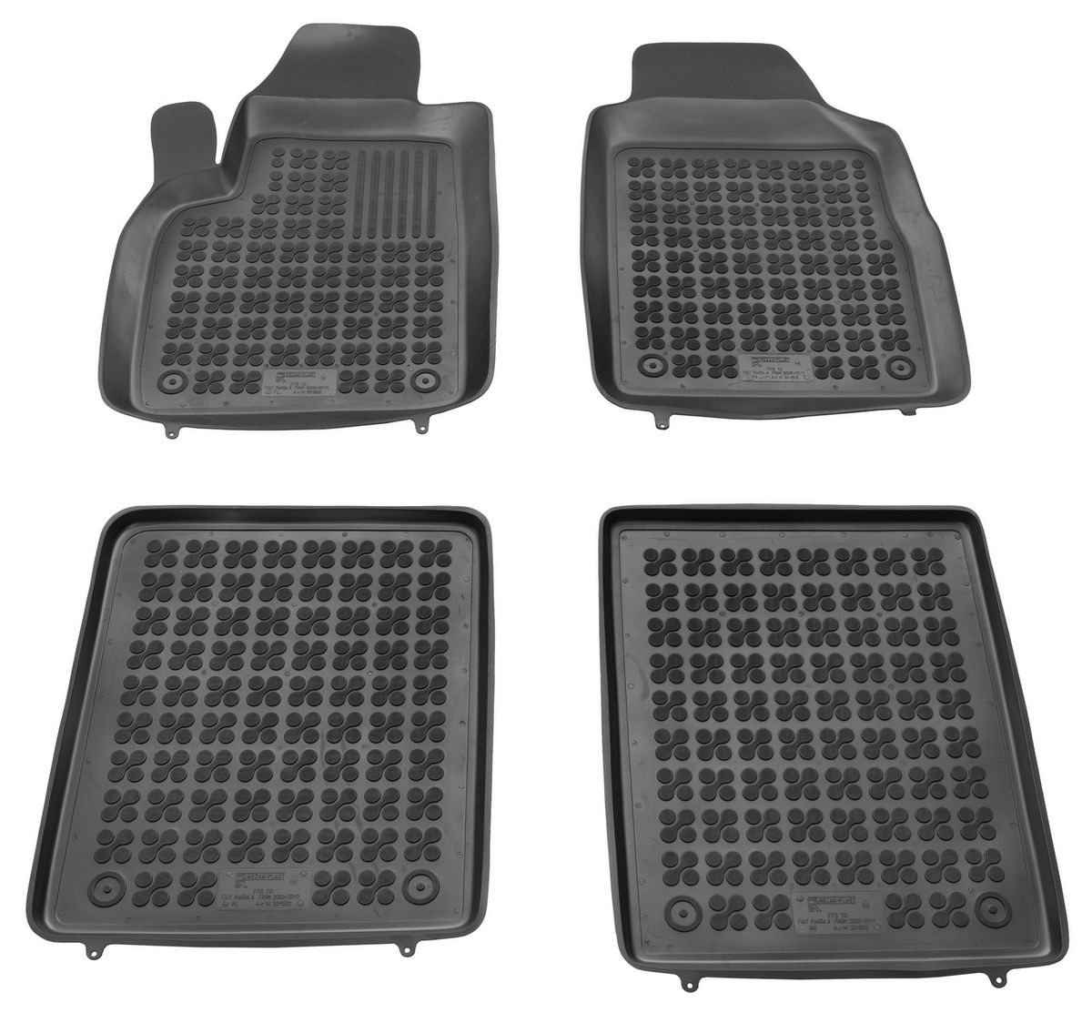 Gumové autokoberce, Fiat Panda II, 2003-2012