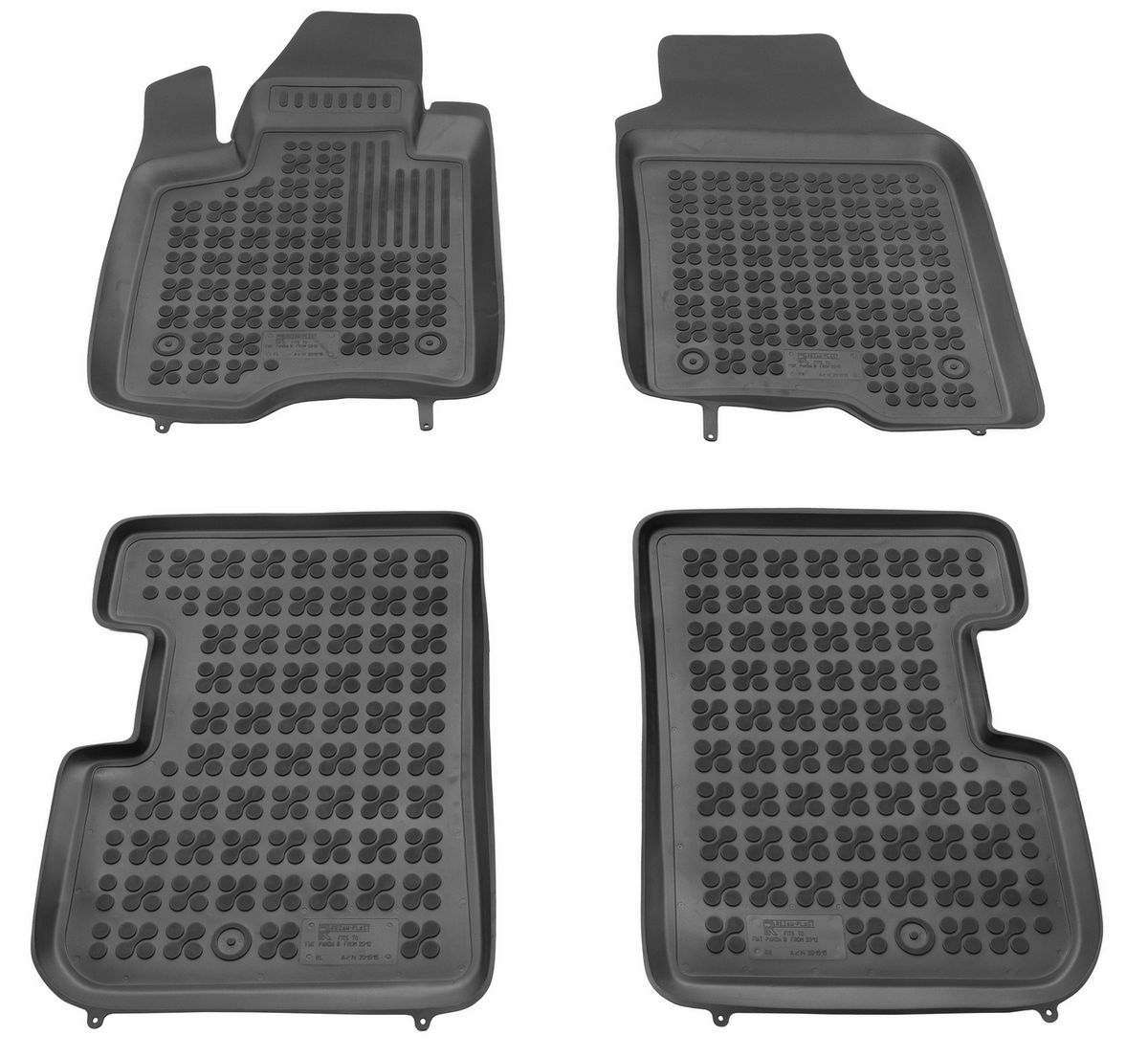 Gumové autokoberce, Fiat Panda III, 2012- ,
