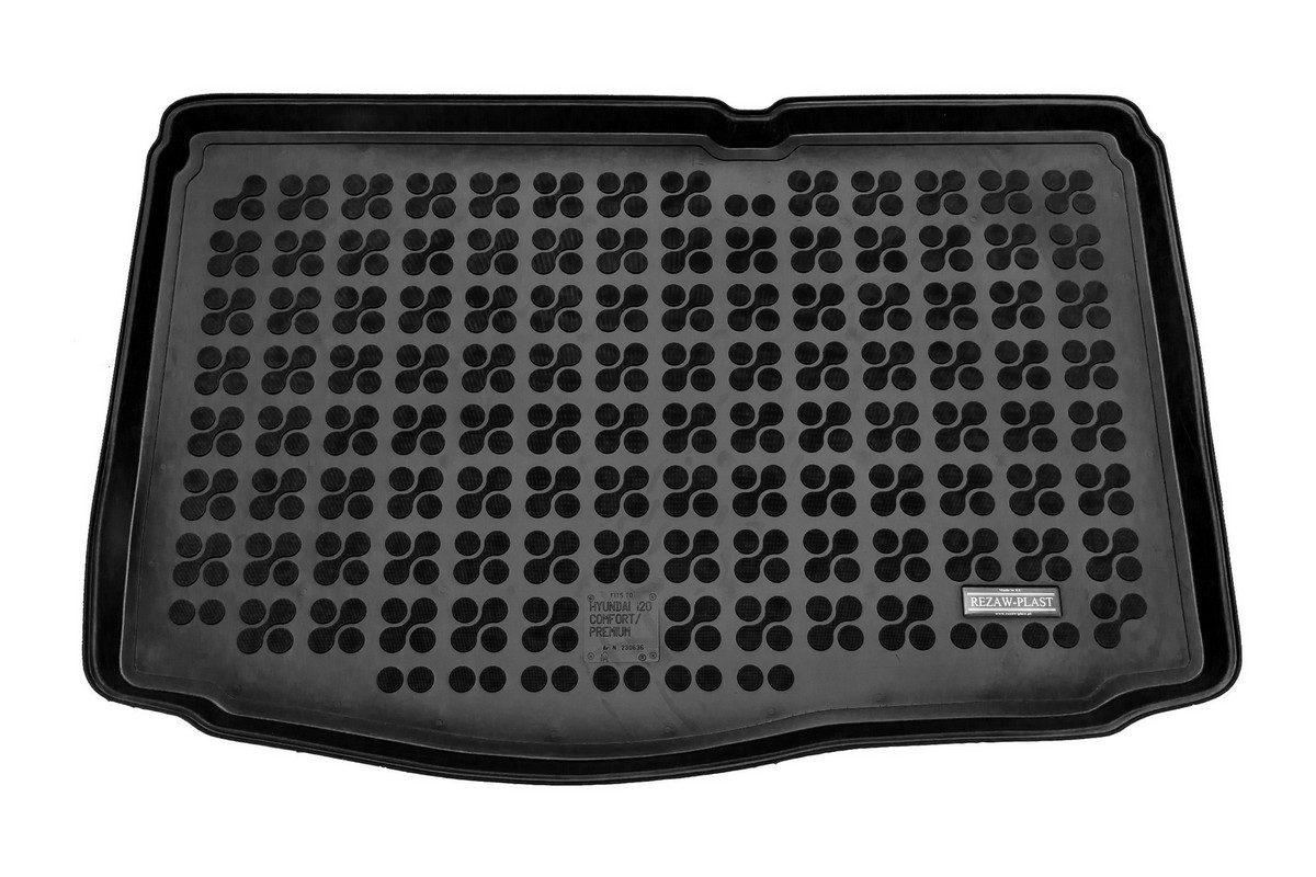 Gumová vana do kufru Hyundai i20 II, 2014-2020, dolní dno, Premium