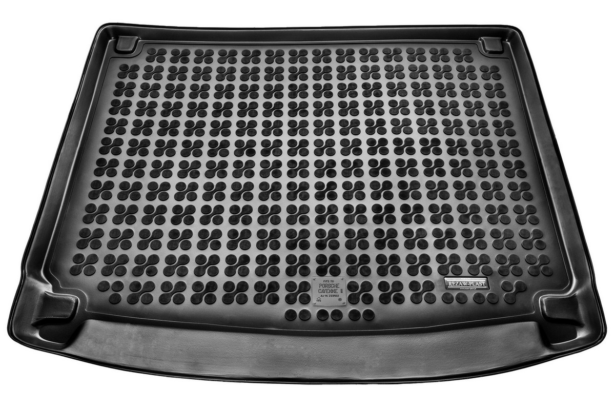 Gumová vana do kufru Porsche Cayenne II, 2010-2017, kromě Hybrid, bez 4-zone ClimAir